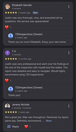 Home inspection company reviews